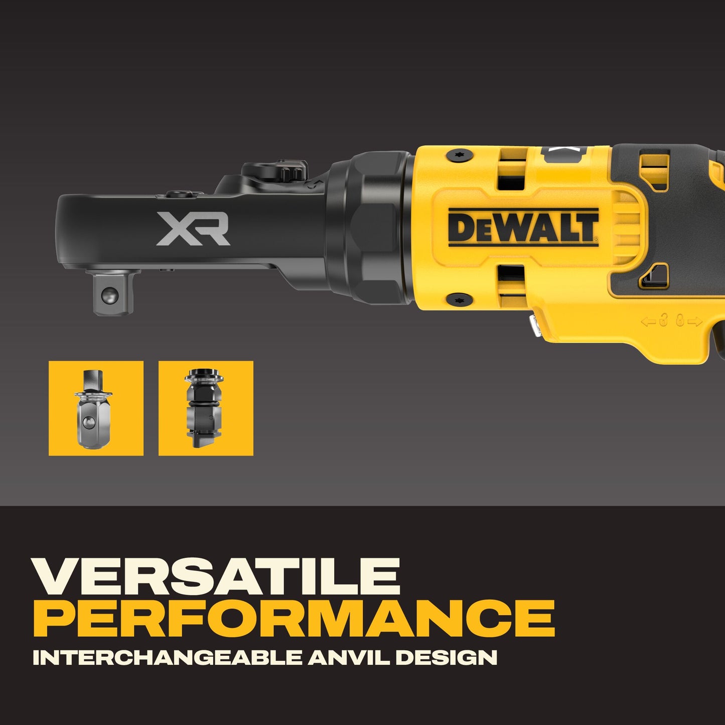 DEWALT 20V MAX* XR® Brushless Cordless 1/4 In. & 3/8 In. Sealed Head Ratchet (Tool Only)