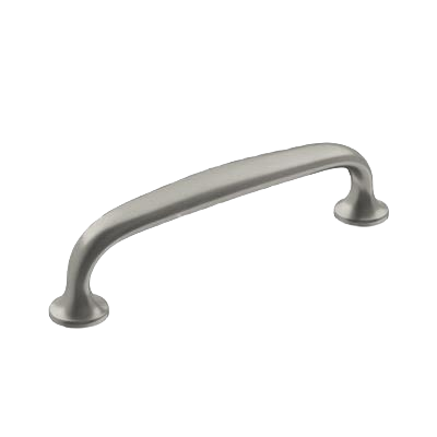 Satin nickel cabinet pull with 3-3/4 inch center-to-center spacing in hardware and furniture accessories under $50 collection