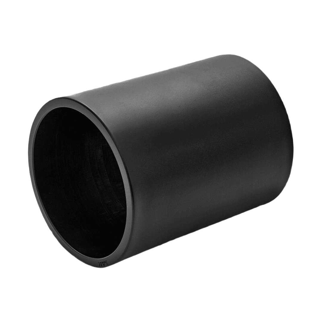 Black anti-static connector sleeve designed for woodworking tools and dust collector systems under $50 and $100 collections