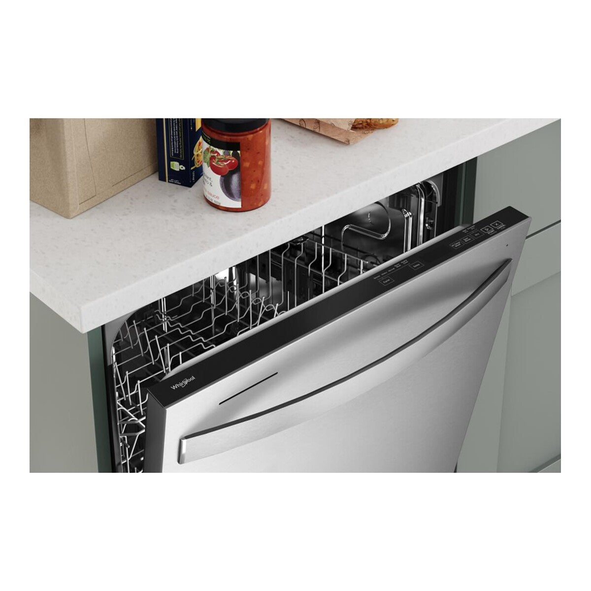 24" Stainless Steel Dishwasher with Spin&Load Rack and AI Intelligent Wash - 50 dBA