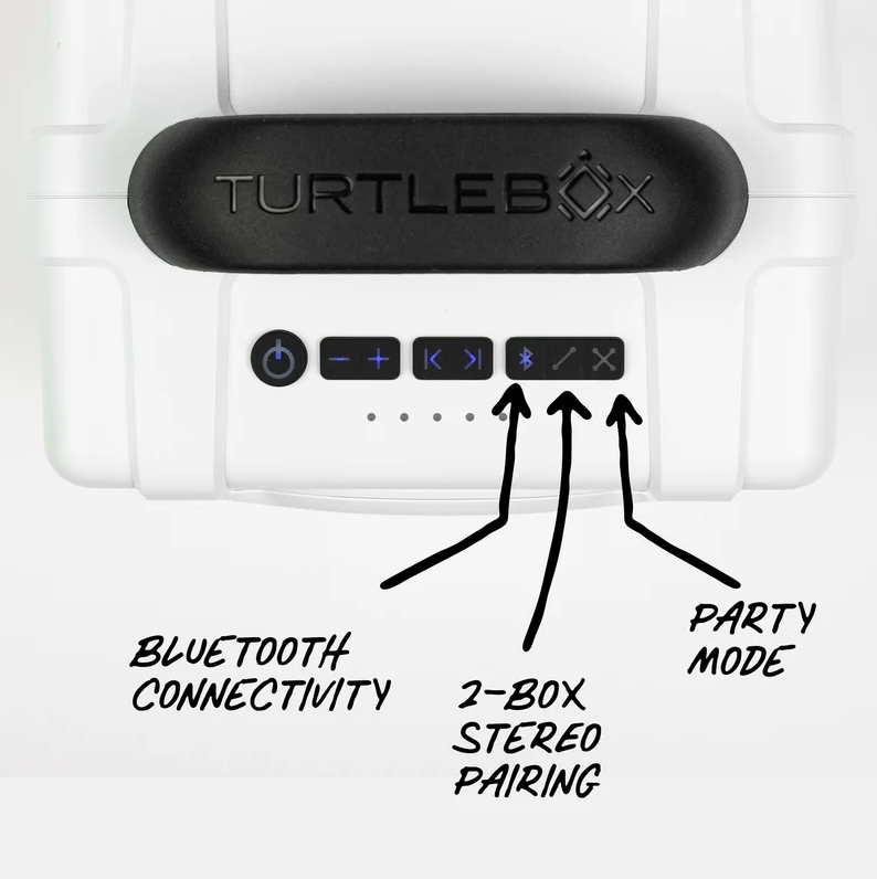 Turtlebox Cub Speaker, White