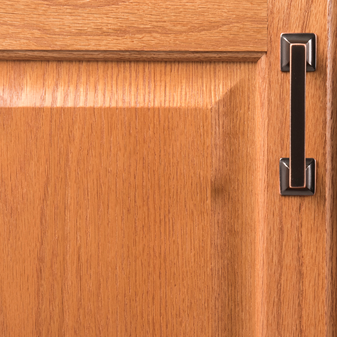Oil-rubbed bronze cabinet handle with highlighted edges for hardware and furniture accessories under $50 collections