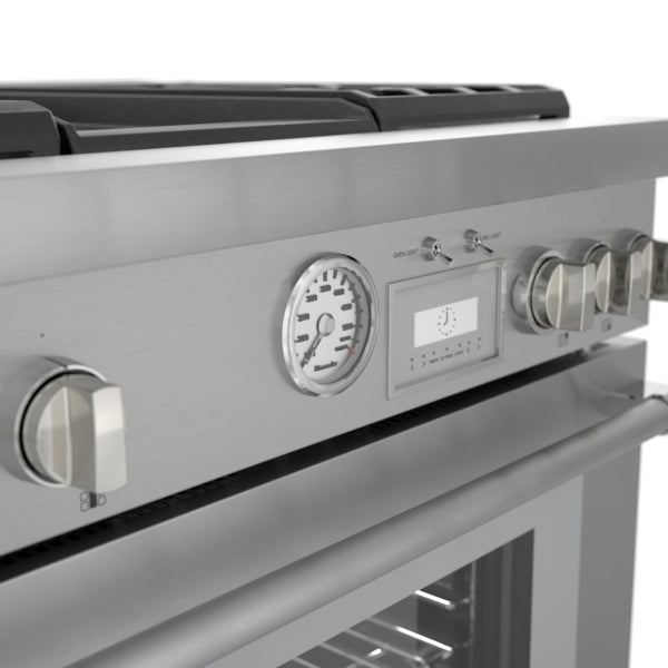 Dual Fuel Professional Range, 36'' Pro Grand® Commercial Depth, Stainless Steel