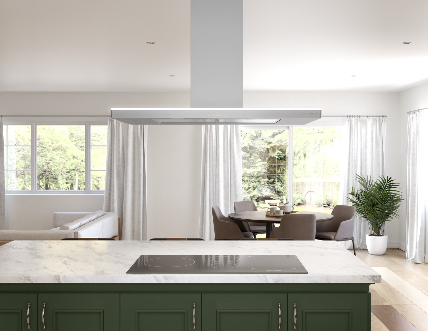 Luce Island Hood 90cm LED 600 CFM ACT