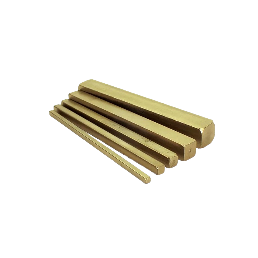 Set of five polished brass bars for precise woodworking measurements in tool accessories and home improvement under $50 collection