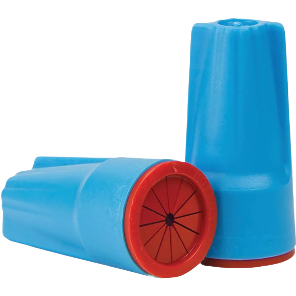Aqua and red waterproof wire connectors for electrical wiring, ideal for home improvement and under $50 collection.