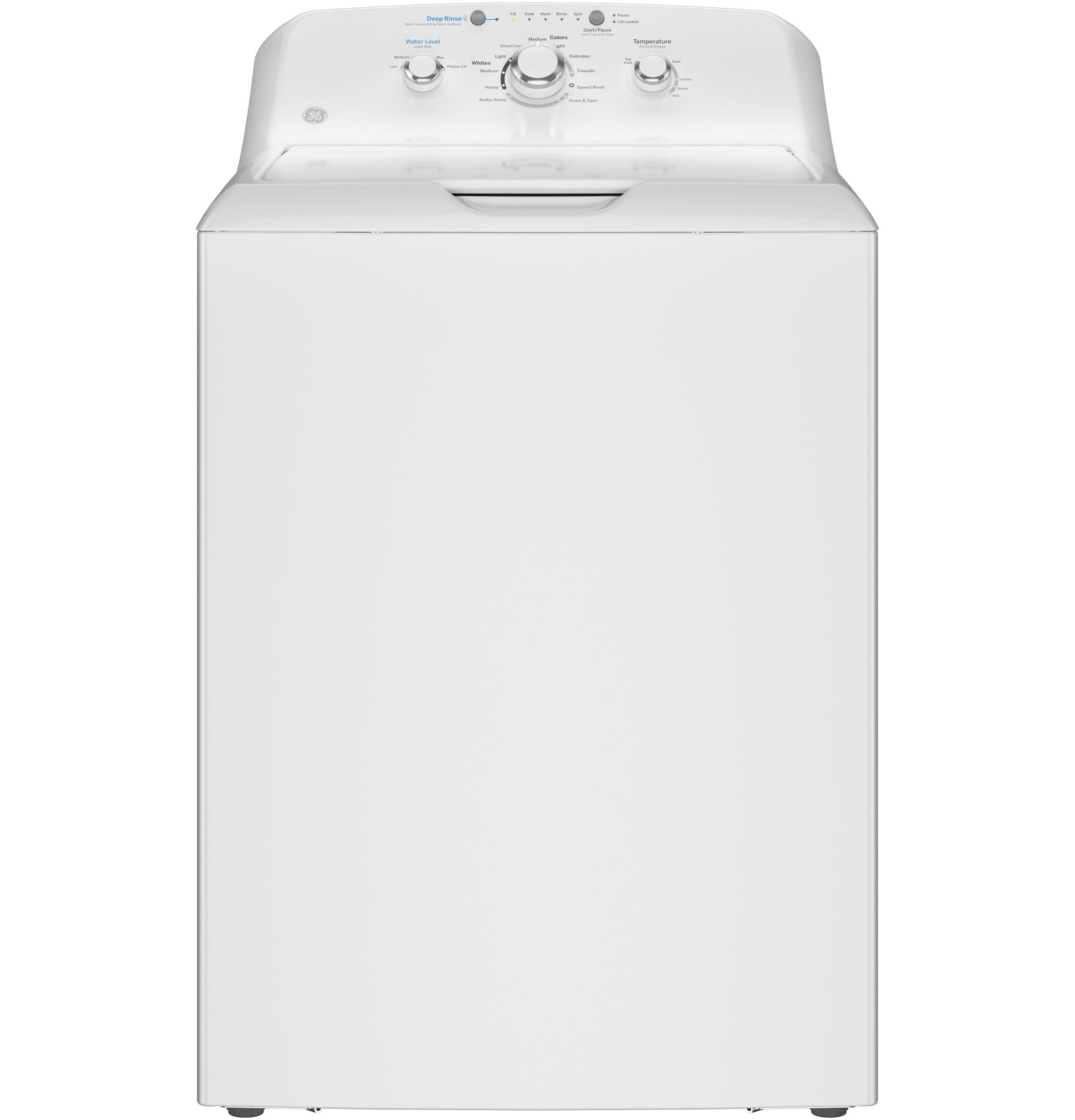 Top-control white washer with large capacity and water level adjustment for efficient home laundry solutions