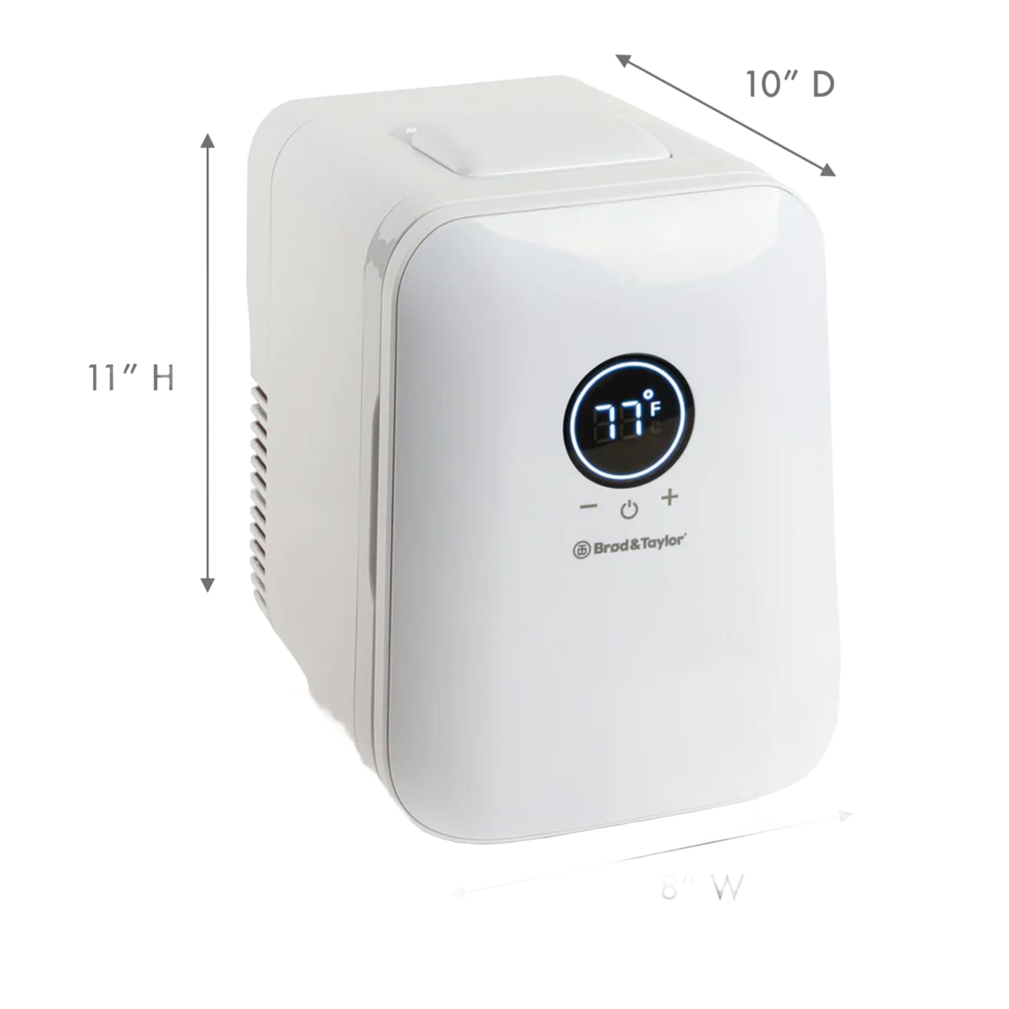 White compact fermenter with digital temperature display and control buttons for small kitchen appliances collection