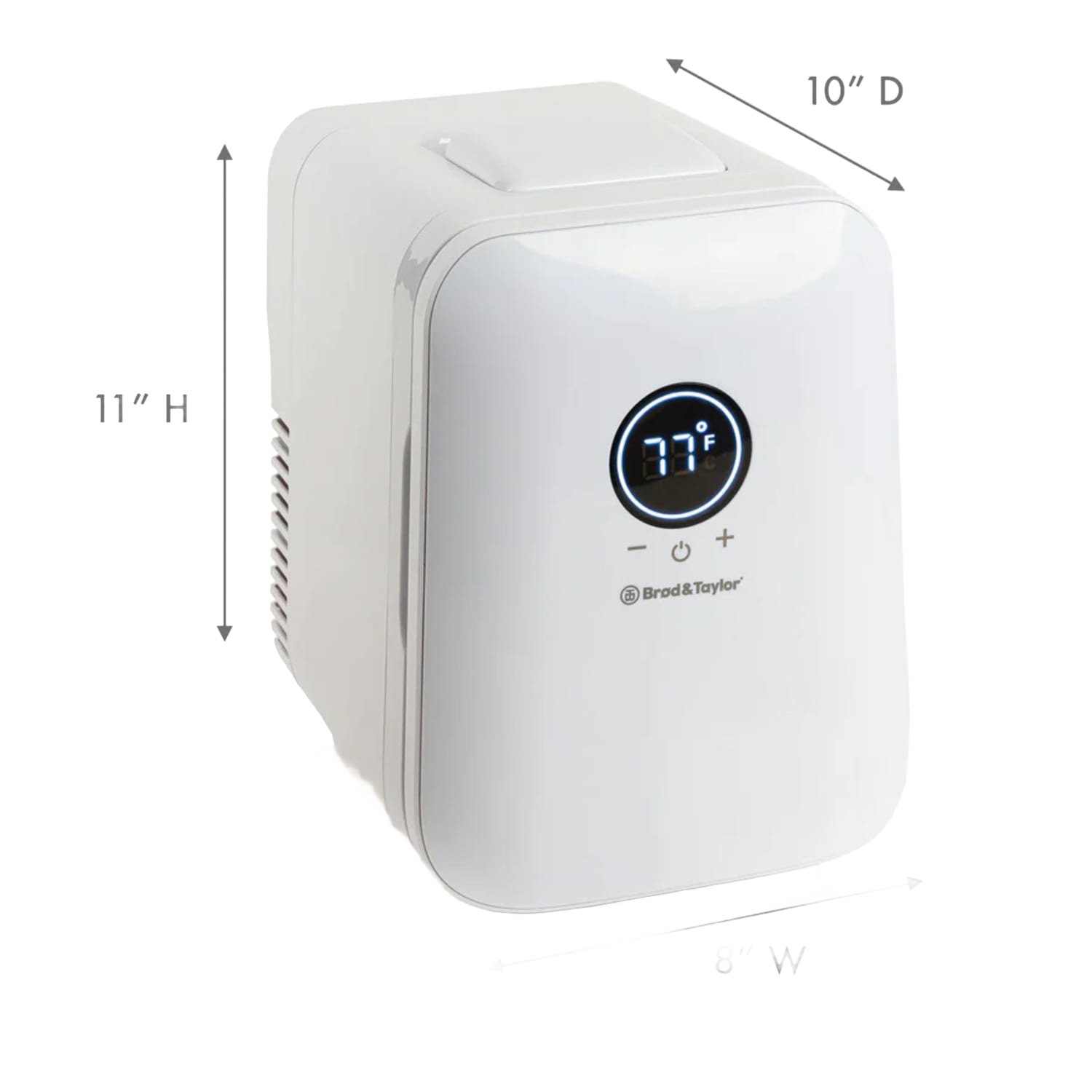 White compact fermenter with digital temperature display and control buttons for small kitchen appliances collection