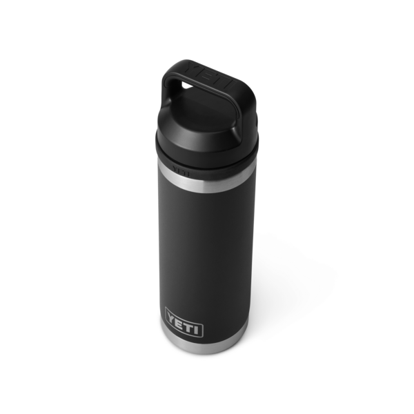 Matte black stainless steel 18 oz insulated bottle with carry handle cap, from Drinkware and Kitchen & Kitchenware collections under $50