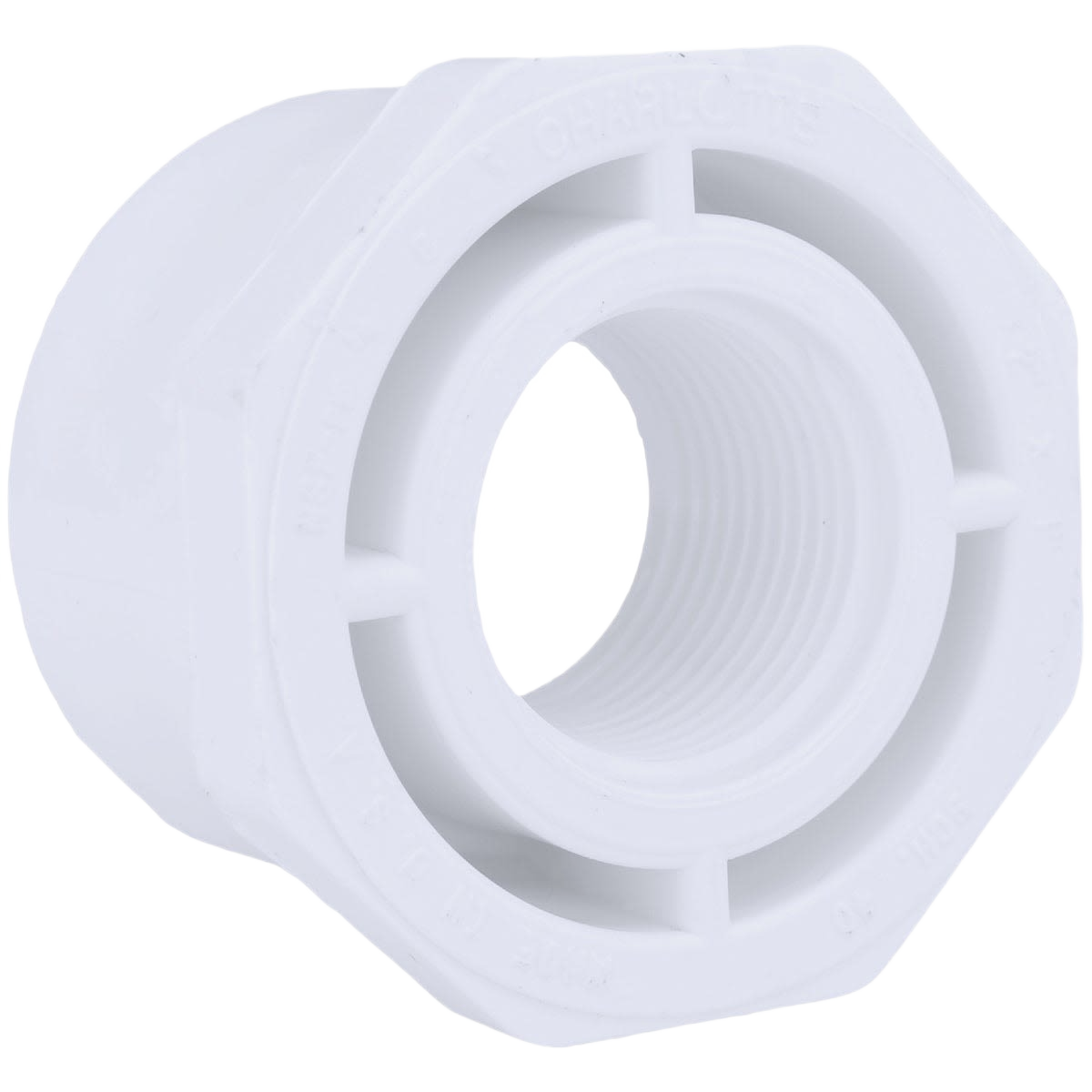 White PVC pipe bushing reducer for plumbing systems in pipes & fittings home improvement under $50 collection