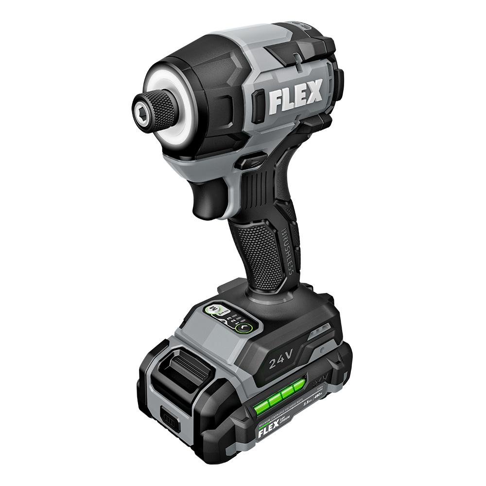 FLEX 24V 1/4" Hex Impact Driver Kit