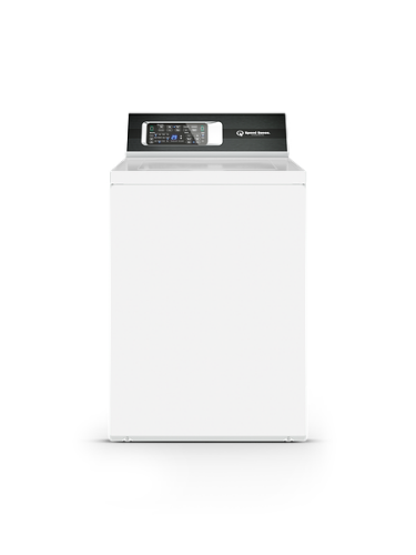 White top load washer with digital control panel designed for efficient home laundry and improvement use