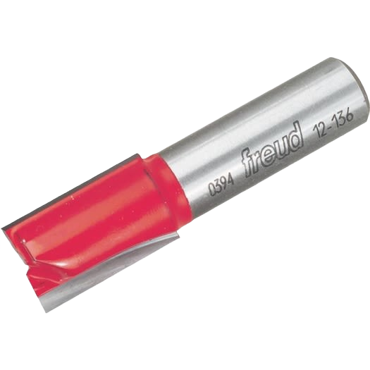 Red-tipped double flute straight drill bit for woodworking in tool accessories and power tool collections under $50
