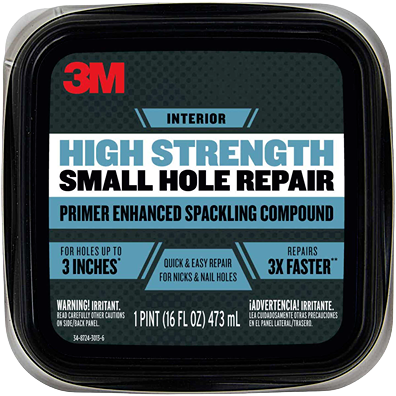 3M high strength primer enhanced spackling compound for quick small hole repair in home improvement supplies
