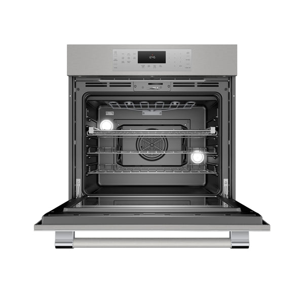 Stainless steel 30-inch single wall oven with multi-rack convection and SoftClose hinges in Appliances collection