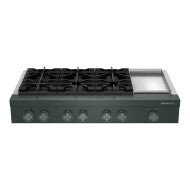 KitchenAid® 48-inch 6-Burner Gas Commercial-Style Rangetop with Griddle