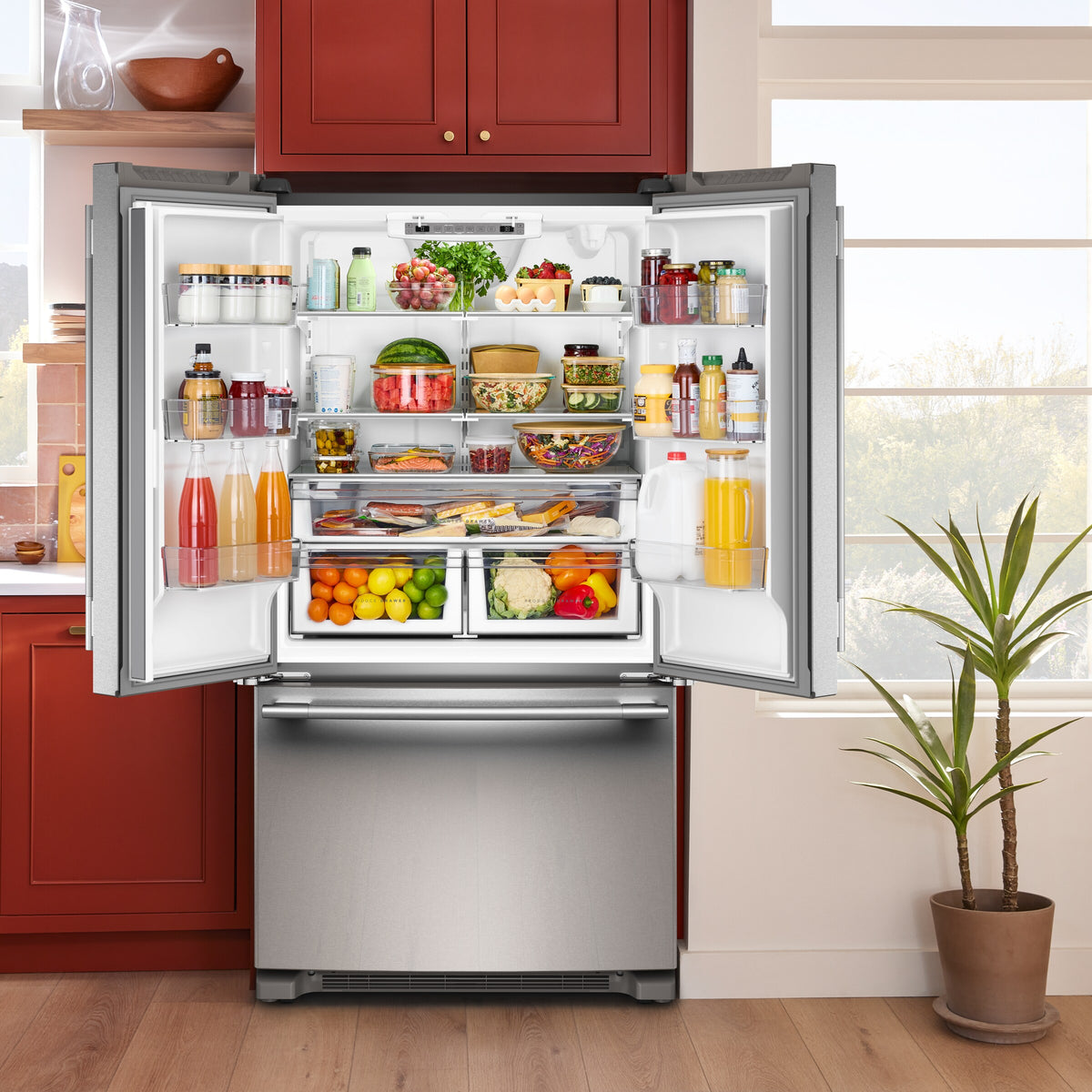 25 Cu. Ft. 36-Inch Standard-Depth French Door Refrigerator with Internal Water Dispenser