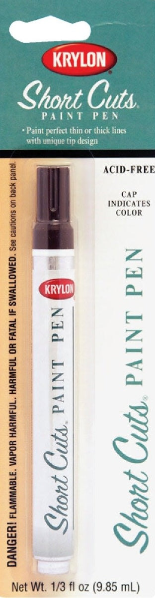 Krylon Short Cuts espresso paint pen with unique tip for fine or thick lines in specialty paint and supplies under $50 collection