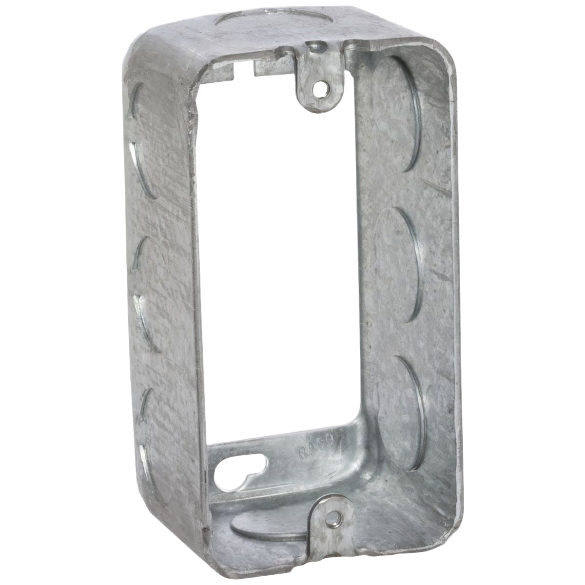 Galvanized steel outlet box extension for electrical wiring, part of Electrical Boxes & Brackets under $50 collections