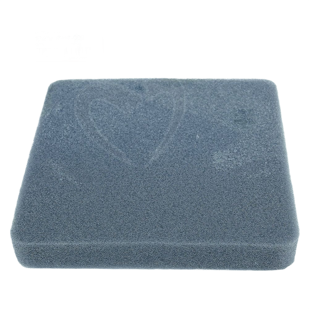 Rectangular gray foam air filter element designed for Honda engines in parts and lubricants collections