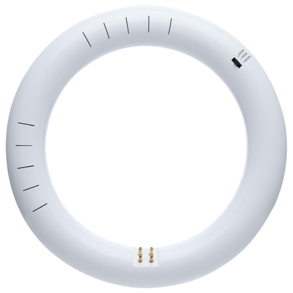 White circular T9 LED circline bulb with adjustable color temperature for energy-efficient home improvement lighting under $50 collection