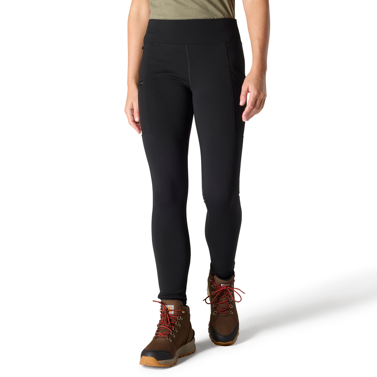 Carhartt Women's Force Lightweight Legging - Black, Tall XS