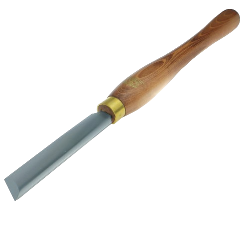 Woodworking skew chisel with smooth oval blade and polished wooden handle for precise home improvement projects under $100