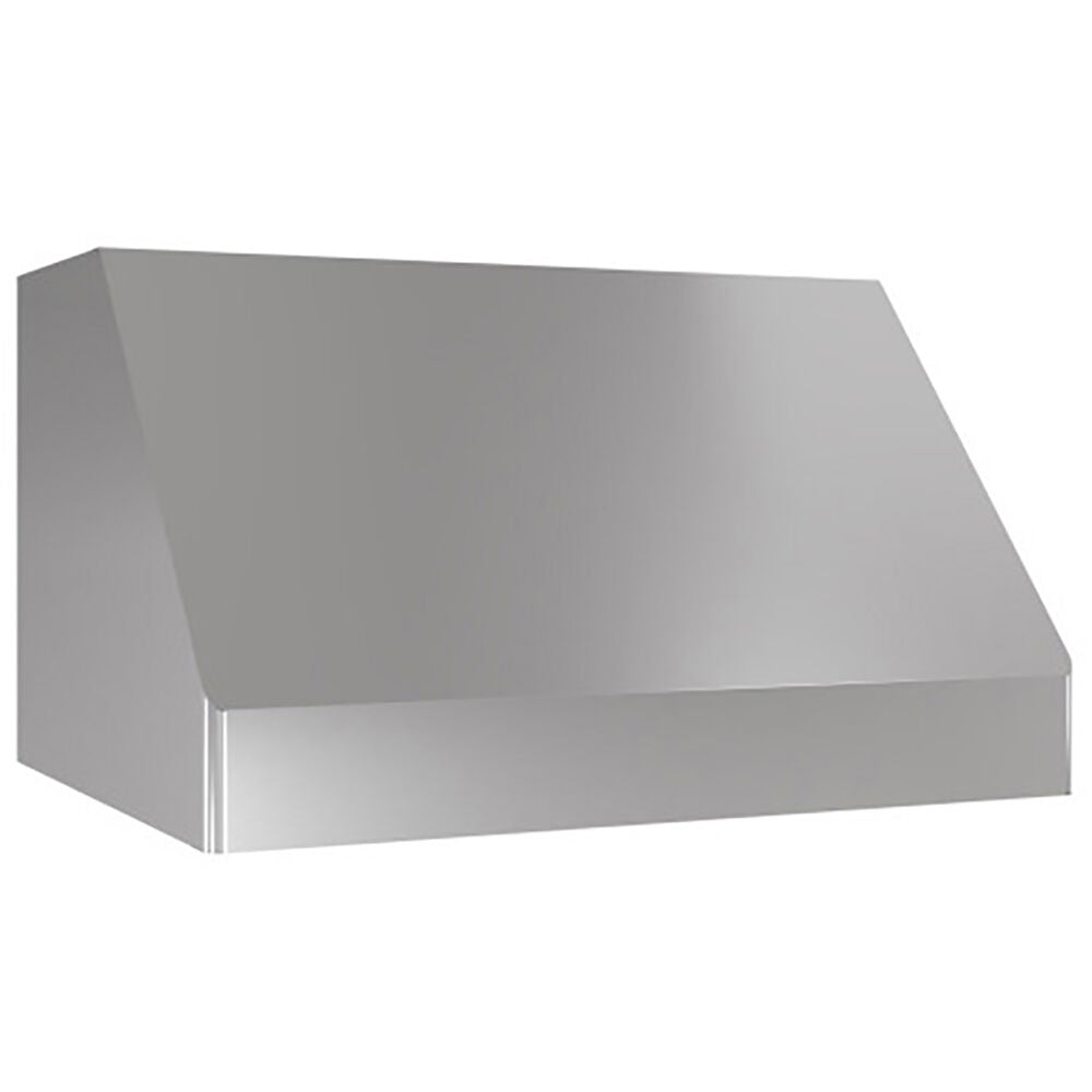 Stainless steel 30-inch canopy hood with sleek design, pro baffle filters, and six-speed controls for kitchen range hood collection