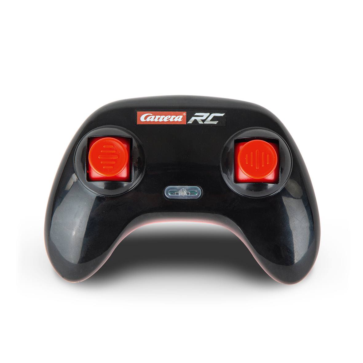 Black Carrera RC remote controller with two red control levers and Carrera RC logo on top center