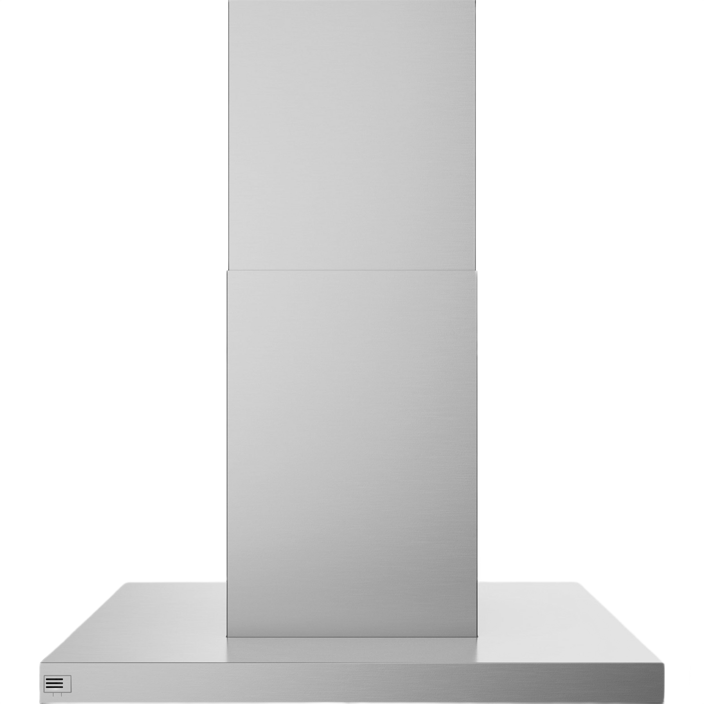 Stainless steel island-mount chimney vent hood with clean air sensors from kitchen & kitchenware collection