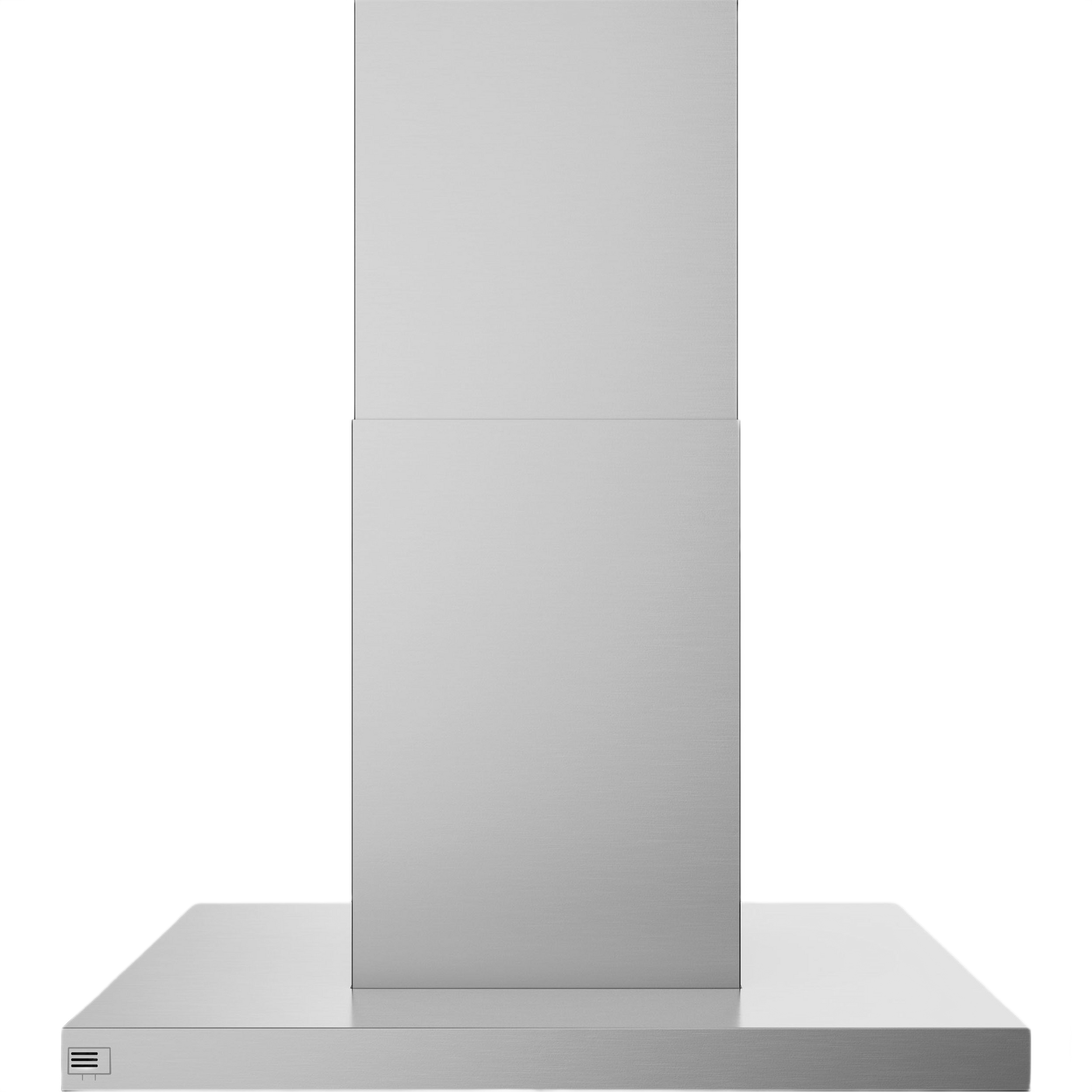 Stainless steel island-mount chimney vent hood with clean air sensors from kitchen & kitchenware collection