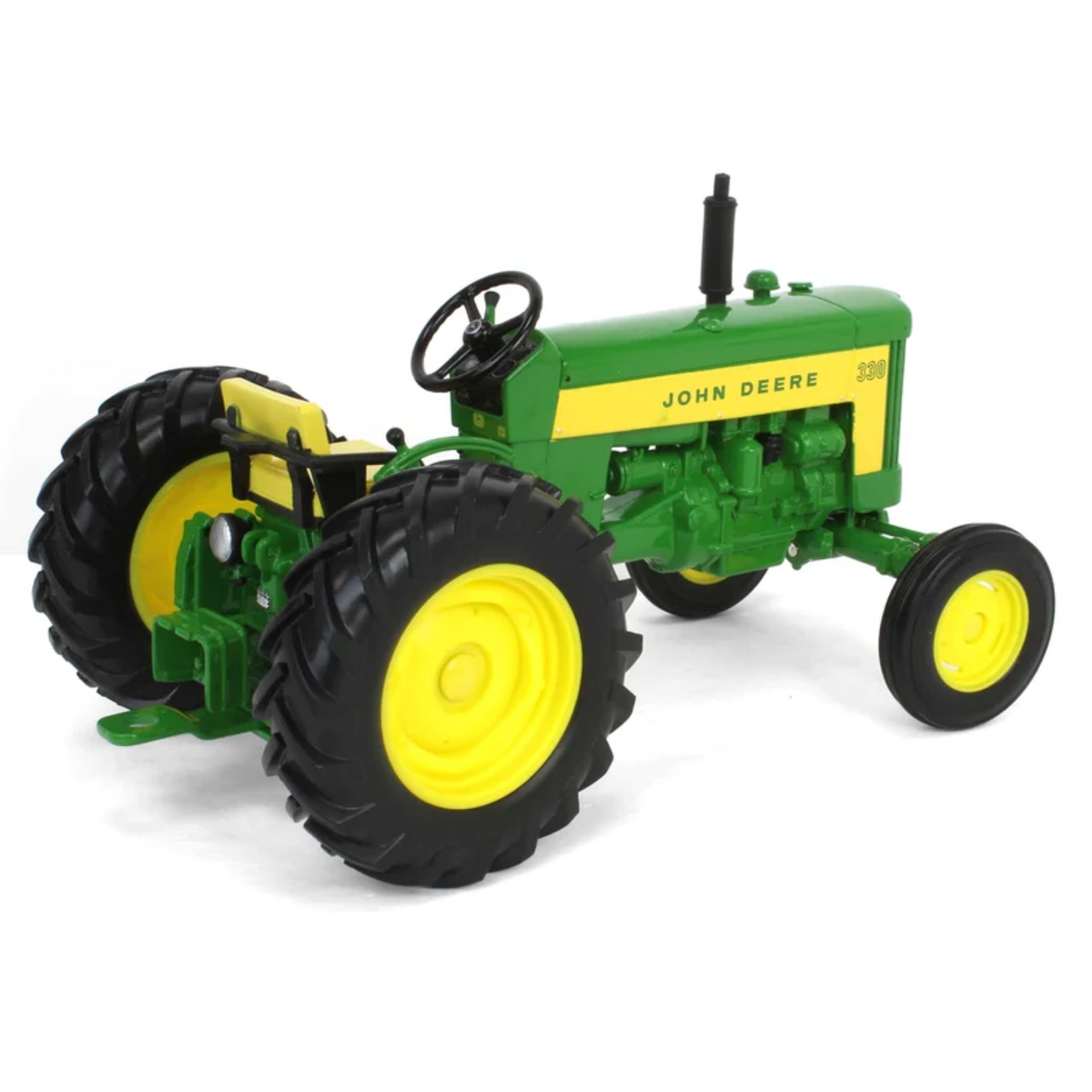 TOMY John Deere LP86767 1:16 330 Utility Tractor Die-Cast Model with Wide Front Axle & Single Rear Wheels