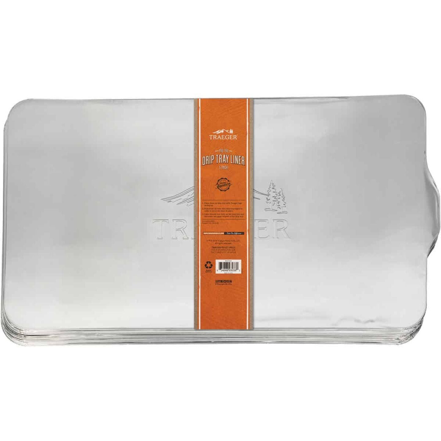 Pack of heat-resistant aluminum drip tray liners for Traeger Pro Series grills in grilling and outdoor living accessories collection