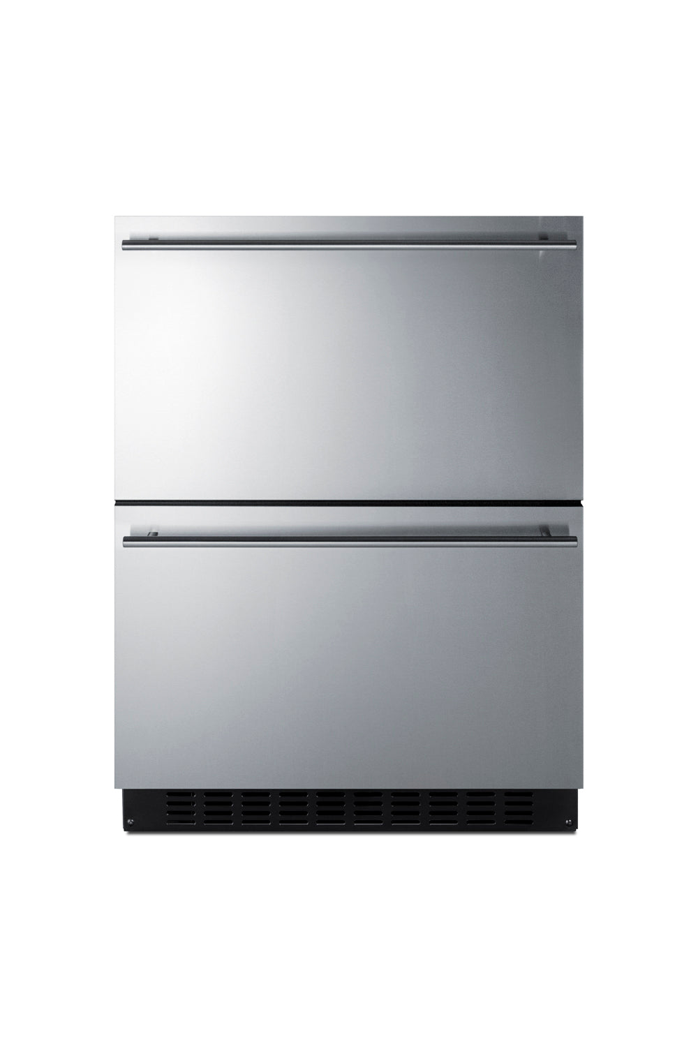 Stainless steel 24-inch wide two-drawer built-in refrigerator from Refrigerators and Kitchen & Kitchenware collections