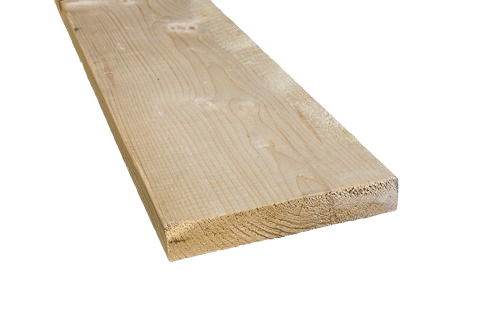 Smooth SPF lumber board in natural wood finish for home improvement and construction projects
