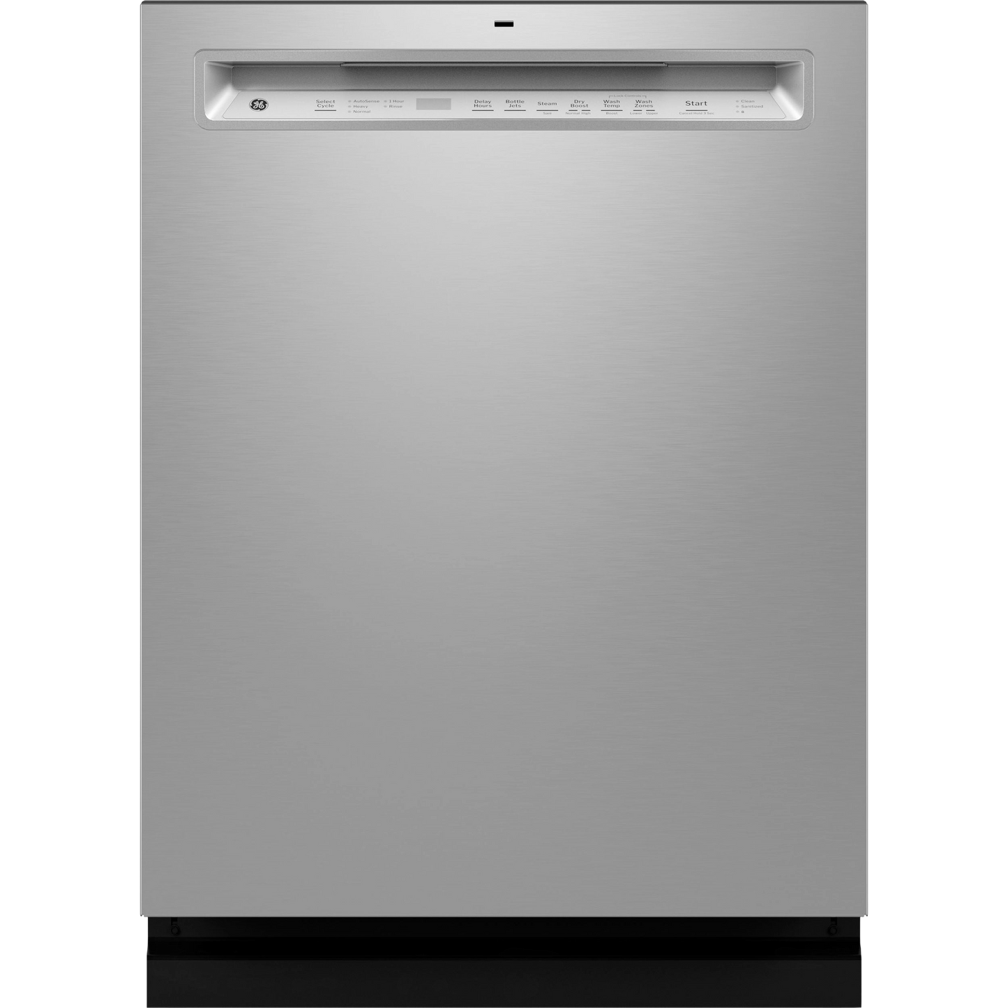 GE® ENERGY STAR® Front Control with Stainless Steel Interior Dishwasher with Sanitize Cycle
