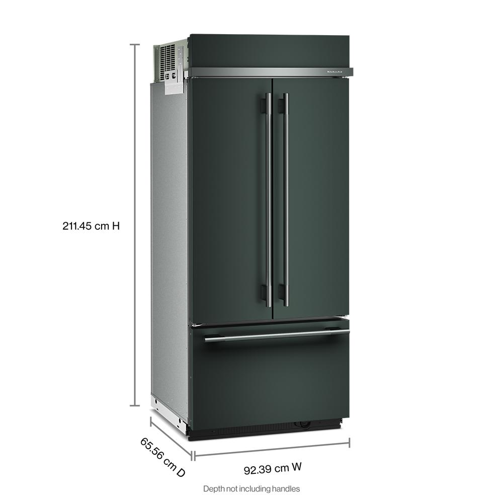 20.8 Cu. Ft. 36" Built-In French Door Bottom Mount Refrigerator with Platinum Interior