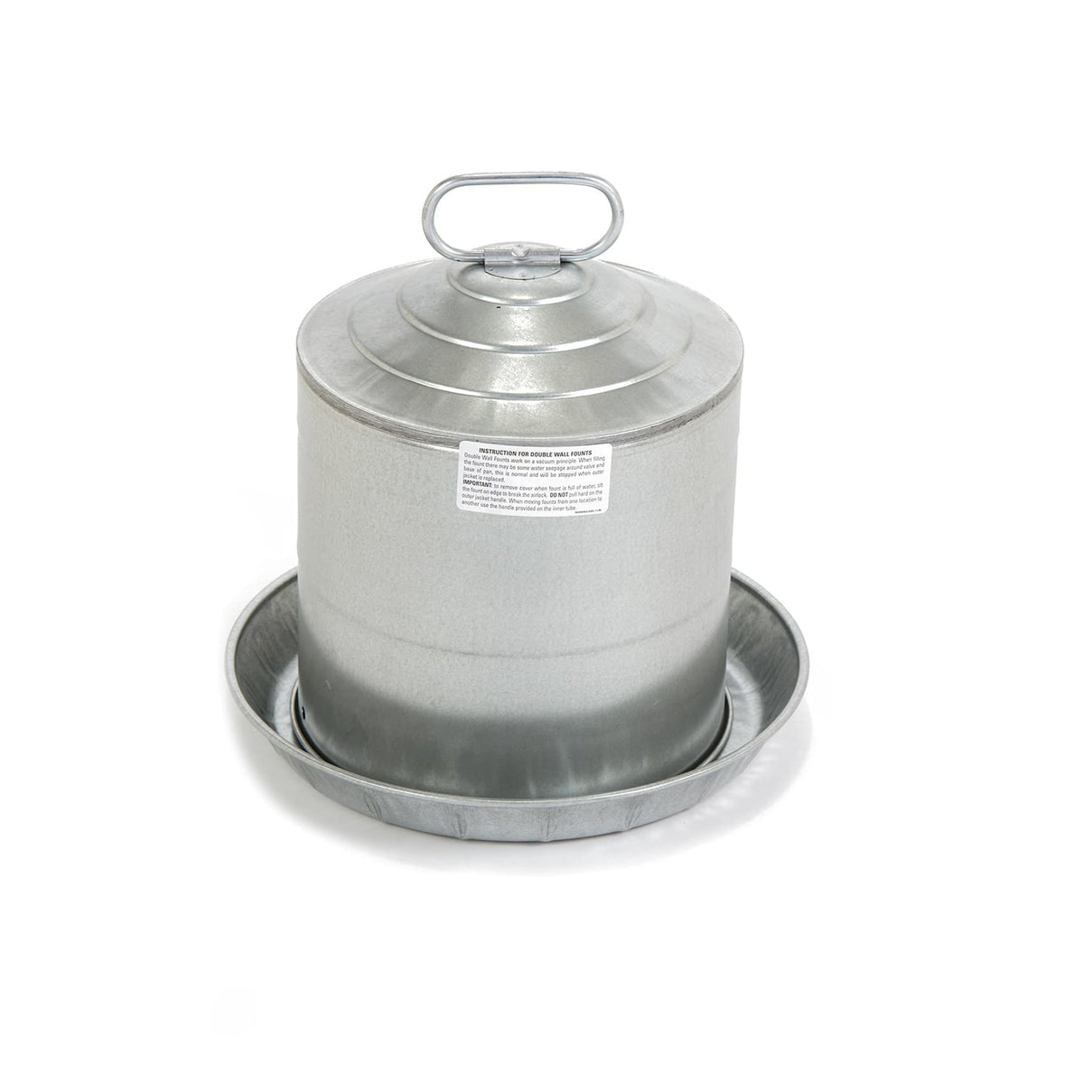 Farm-Tuff 2-gal Galvanized Poultry Fountain