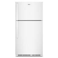 White top freezer refrigerator with a spacious design, smooth finish, and vertical handle, part of Refrigerators, Top Freezer Refrigerators, Kitchen & Kitchenware, Appliances collections.