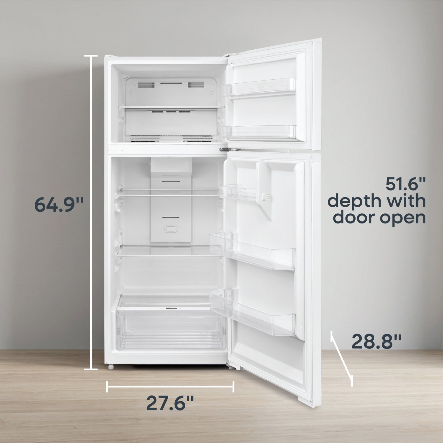 Element 16.0 cu. ft. Top Freezer Refrigerator - White, ENERGY STAR (ERT16CGDW)