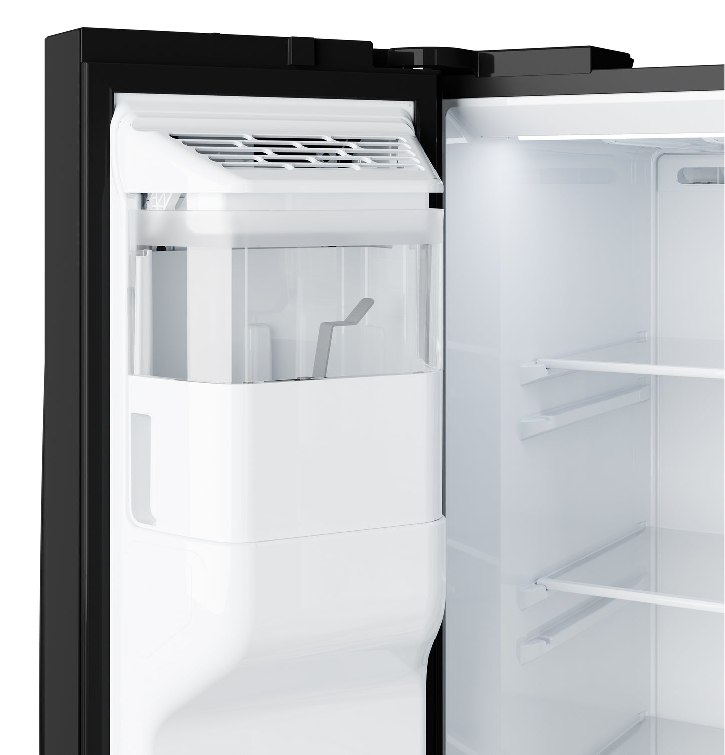 GE® ENERGY STAR® 23.6 Cu. Ft. Counter-Depth Side-By-Side Refrigerator with Extra Tall Dispenser and In-Door Icemaker