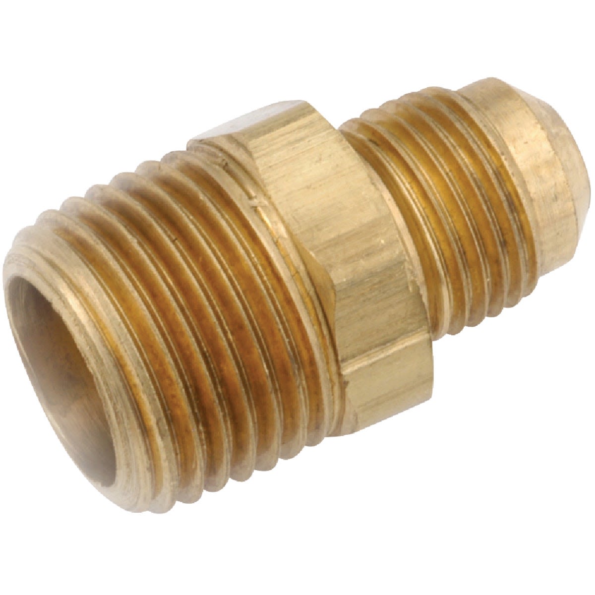 Brass male flare connector fitting with threaded ends for plumbing and pipes & fittings under $50 and home improvement