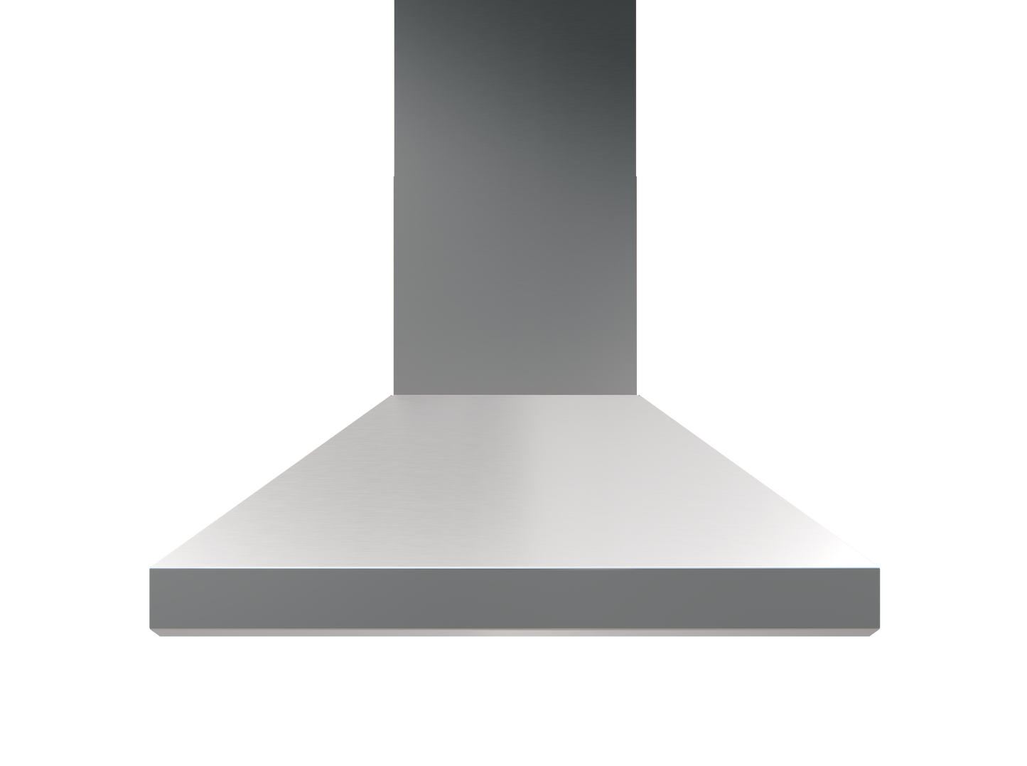 Stainless steel island range hood with sleek angular design from Kitchen & Kitchenware and Island Range Hoods collections