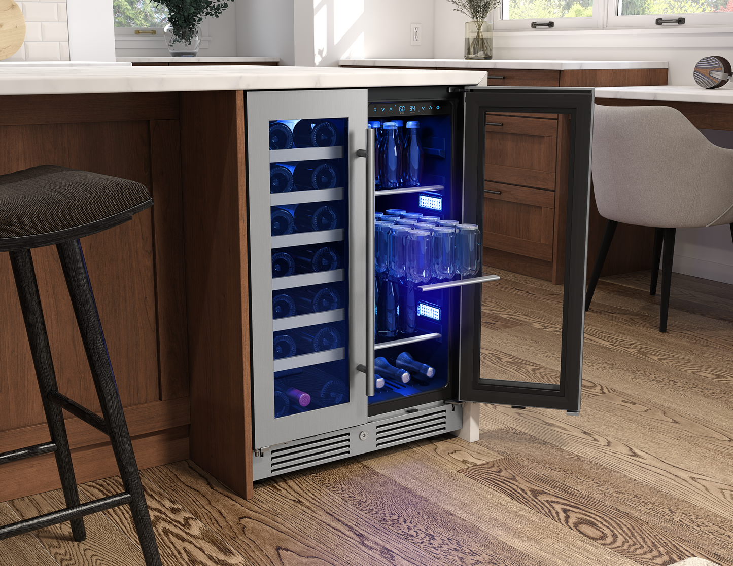 Wine & Beverage Center 24", French Door, Dual Zone