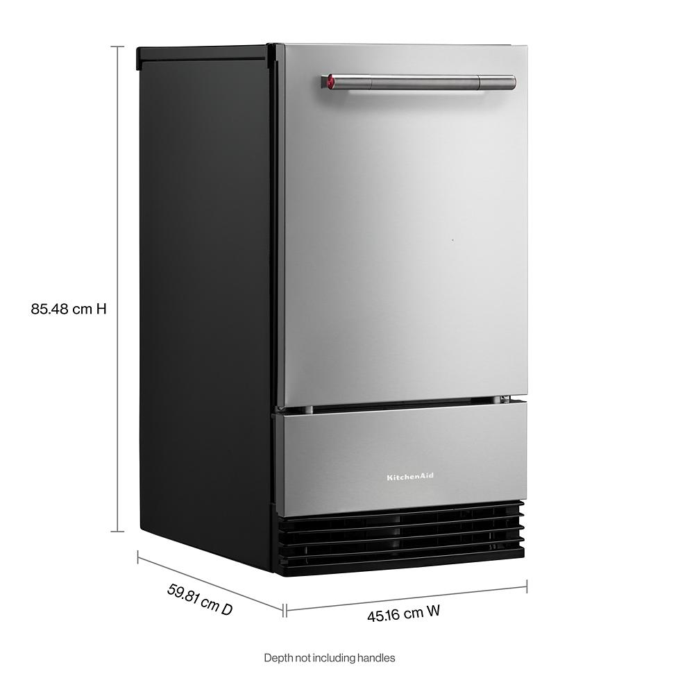18-Inch 35 lb. Automatic Ice Maker with Clear Ice Technology in PrintShield® Stainless Steel