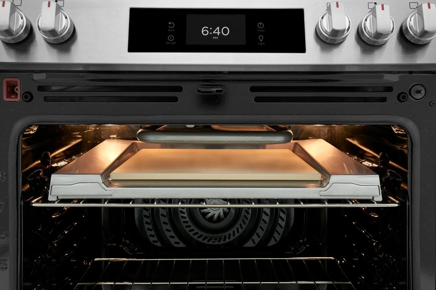 30" Front Control Gas Range with Stone-Baked Pizza