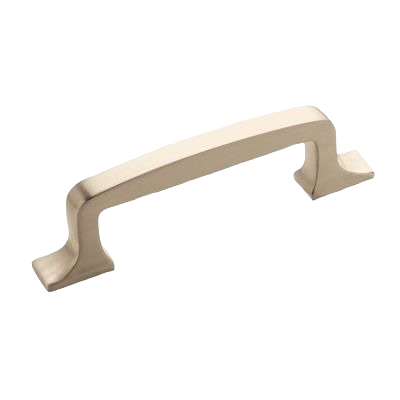 Satin nickel cabinet pull with 3-inch center-to-center spacing for hardware and furniture accessories under $50 collection