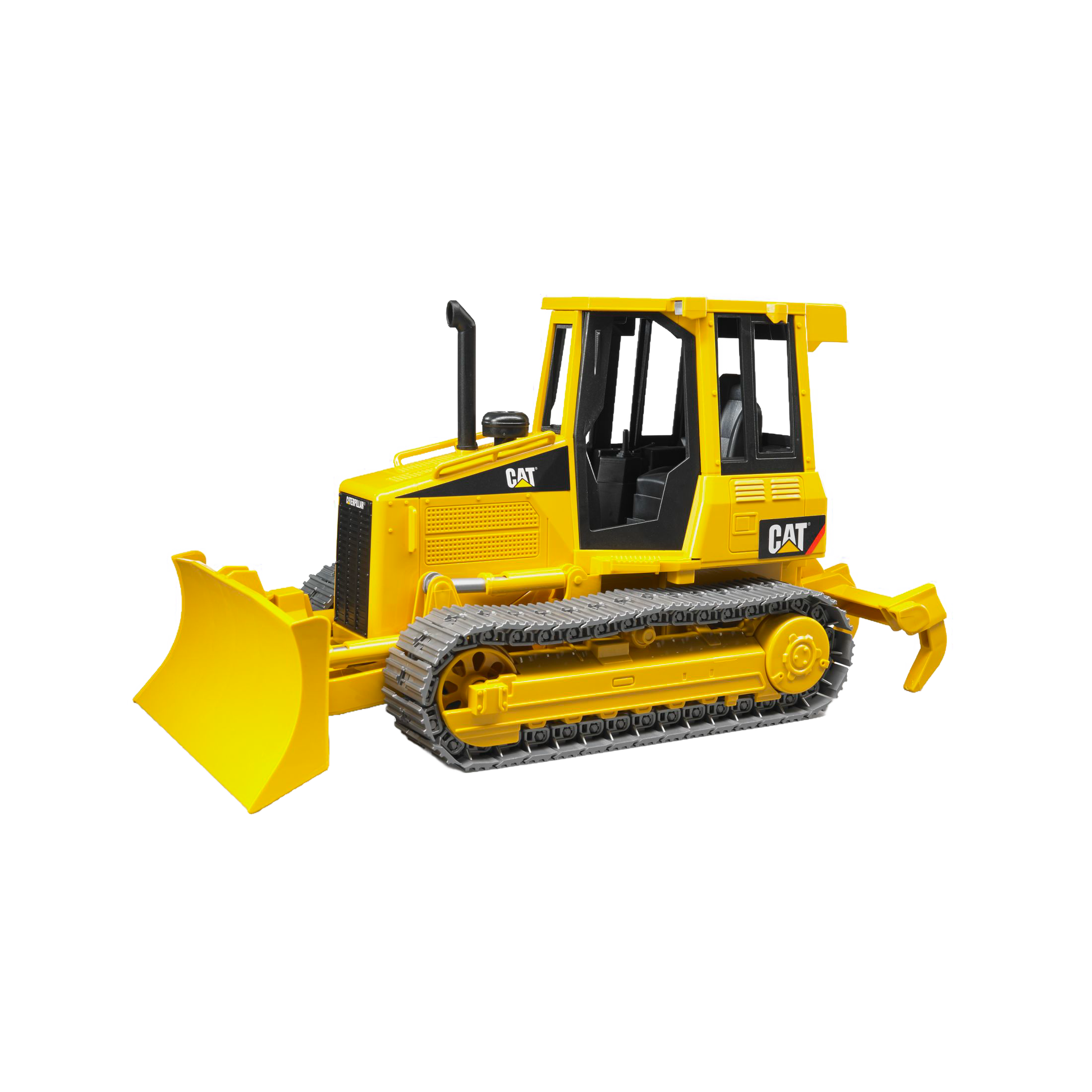 Yellow Bruder Caterpillar toy tractor with black tracks and detailed cab from Vehicles & Remote Controlled Toys collection