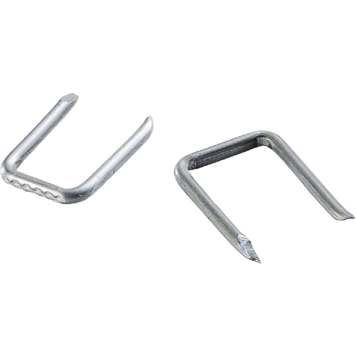 Metal cable staples with sharp ends for fastening armored and nonmetallic wire in electrical tool collections under $50